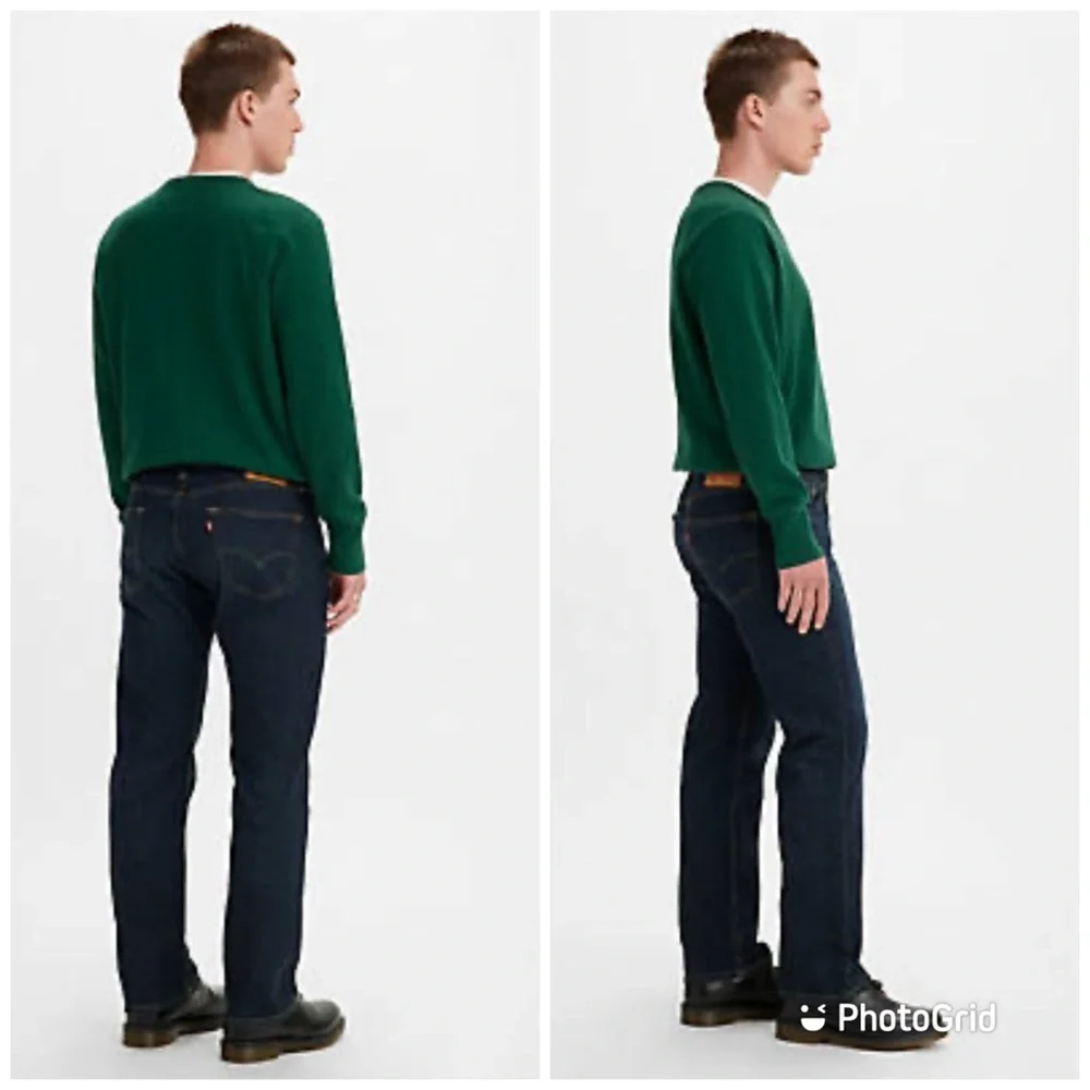 Levi 505 Regular Fit Classic Straight Leg Denim Jeans
